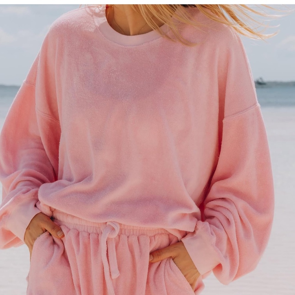 Daily Drills Light pink terry sweatshirt